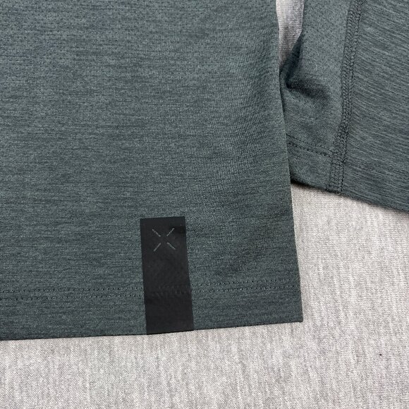 Ten Thousand Versatile Shirt Mens S Long Sleeve Heather Gray Mesh Training Crew - Picture 6 of 10